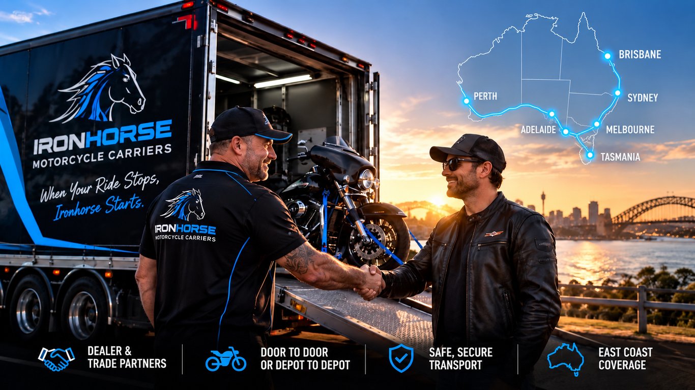 Ironhorse interstate routes linking Brisbane, Sydney, Melbourne, Adelaide, Perth and Tasmania